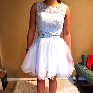 2 piece home coming dress